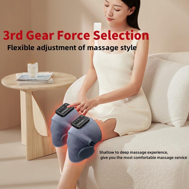 Mosnami Heated Knee Massager, Multi Use, Knee Elbow Shoulder Relax, USB Rechargeble, Adjustable Temperature