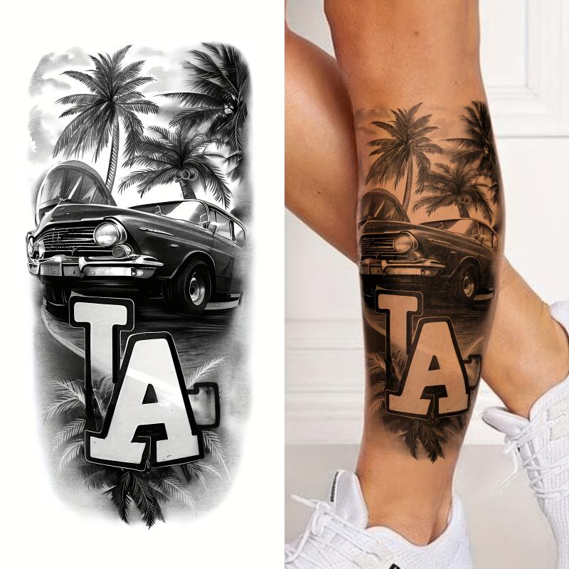 Realistic Chicano & Guadalupe Gangster Temporary Tattoos - Waterproof, Long-Lasting Fake Tattoo Stickers for Men & Women, Perfect for Day of the Dead Fashion personality tattoo stickers