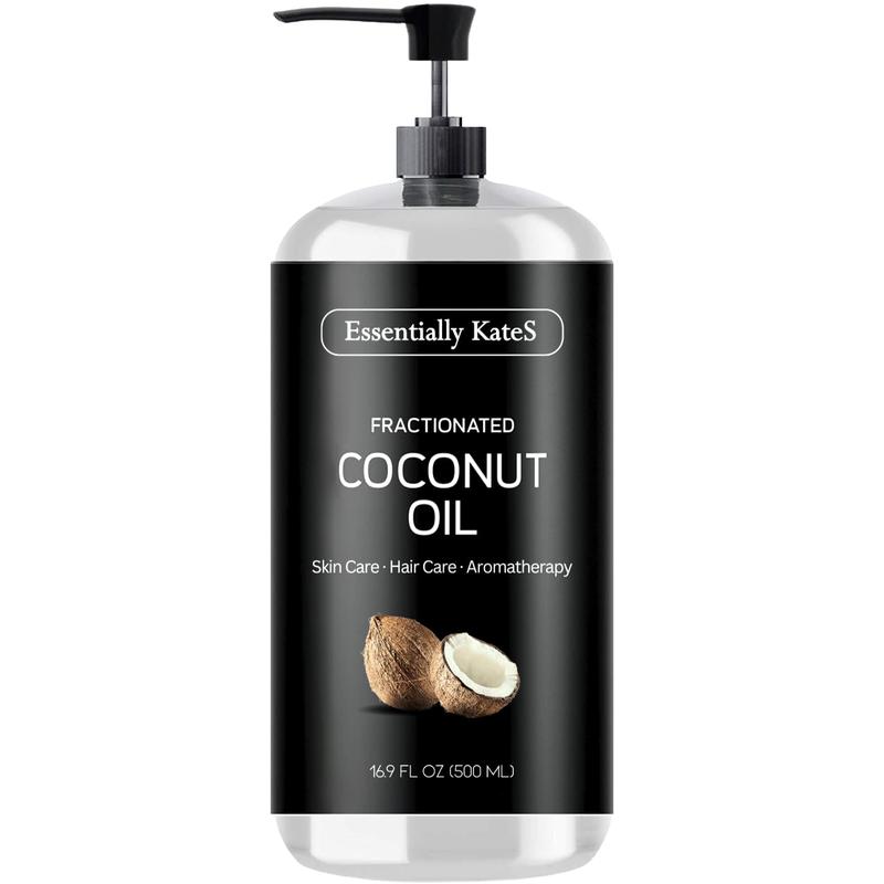 Fractionated Coconut Oil 16.9 Fl Oz (500ML) - Body Oil, Massage Oil, Hair Oil, Nail Oil, and Carrier Oil for Essential Oils, No Scent Body Care Comfort Cosmetic Cosmetic