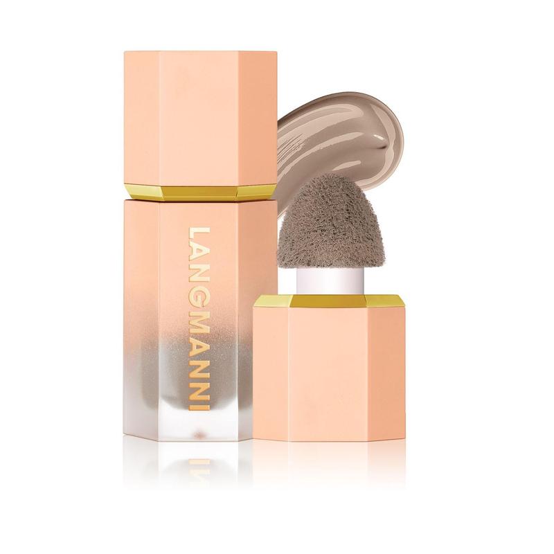 Contouring Liquid Bronzer with Built-in Sponge Brush, Moisturizing Facial Highlighting Bronzer, Facial Makeup Product for Women & Girls