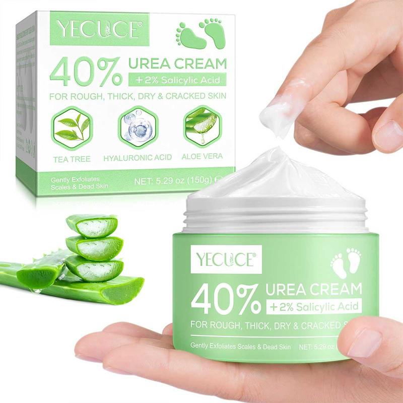 40 % Urea Foot Cream, 1 Box Moisturizing Foot Care Cream, Gentle Exfoliation Foot Lotion for Rough Thick Skin, Cracked Skin, Christmas Gift