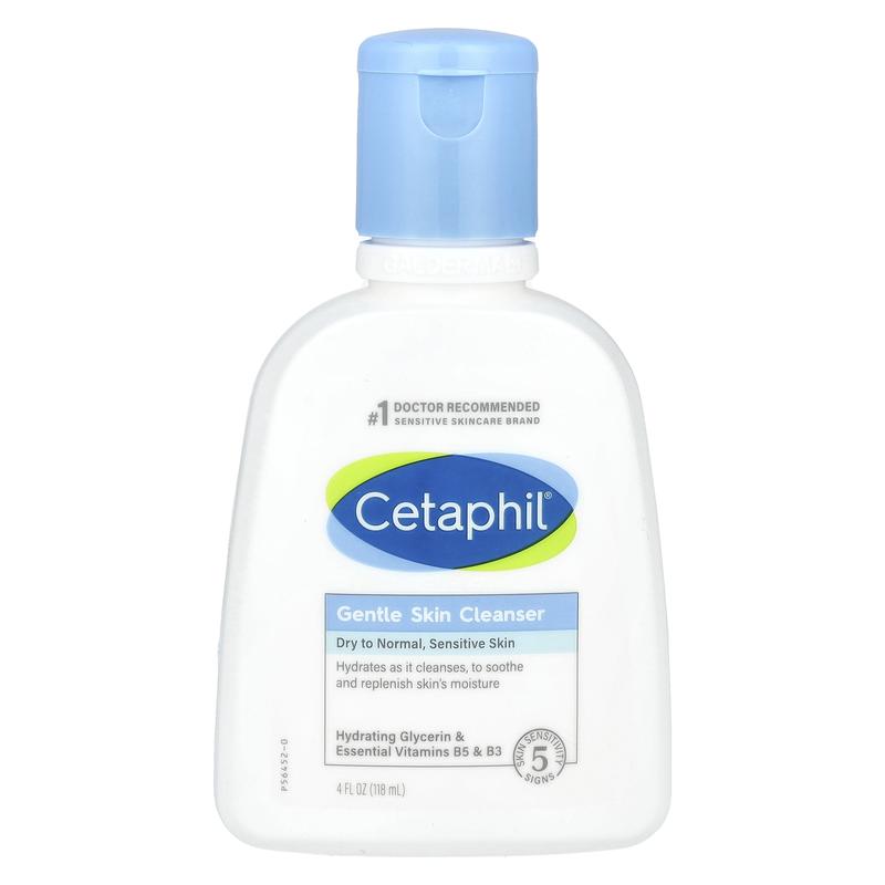 Cetaphil Gentle Skin Cleanser, Fragrance Free, 4 fl oz (118 ml)