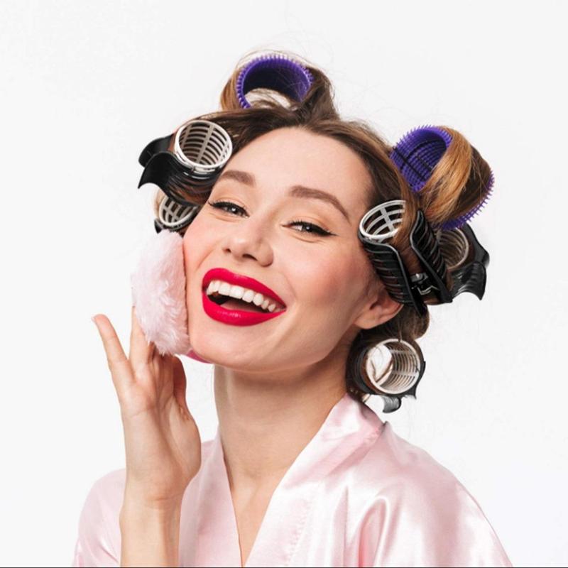 Heatless Hair Curler Clip, 12pcs Curling Hair Roller Fixing Clip, Professional Hair Styling Tool for Women & Girls