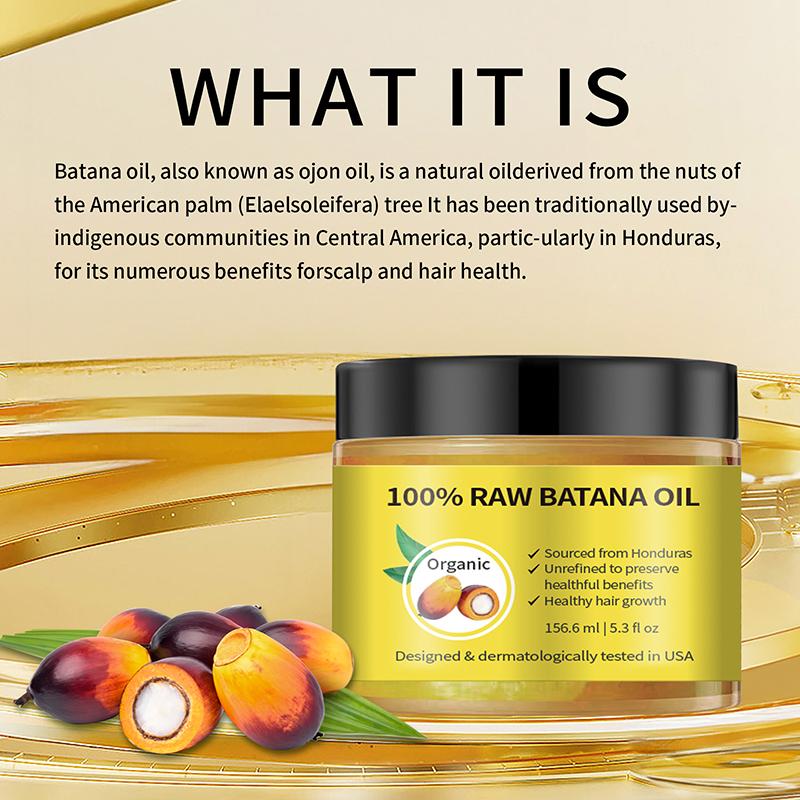 Batana oil nourishes and softens hair, repairs frizz and restlessness, hair cream and conditioner Haircare Shampoo