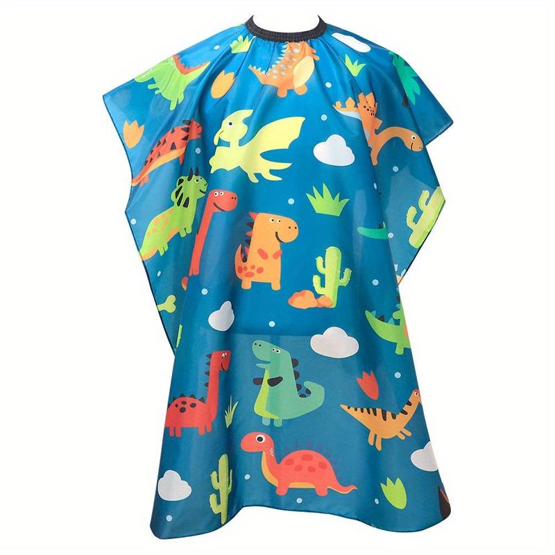 Dinosaur Pattern Hairdressing Cape, Professional Hairdressing Apron, Heatless Styling Tool For Salon & Barber Shop