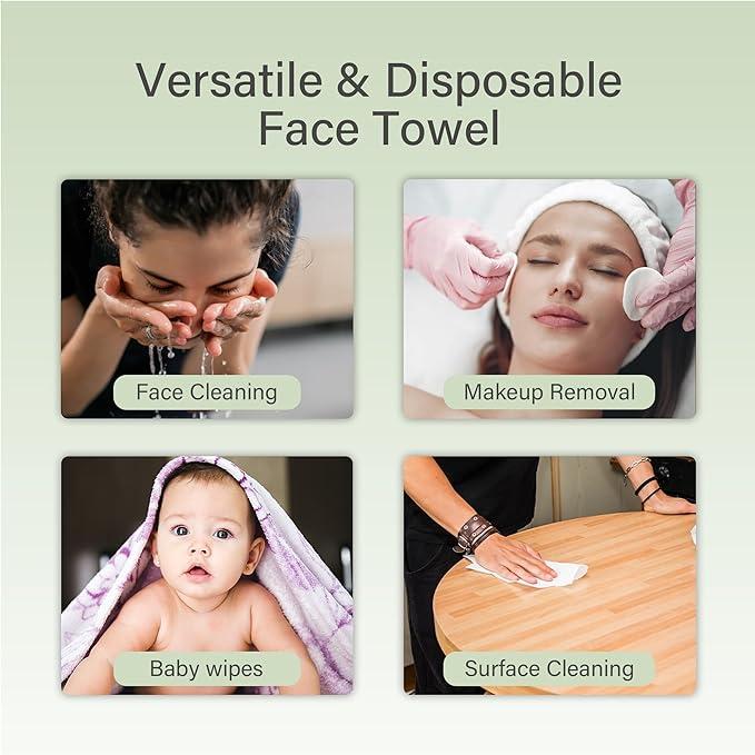 [ZS]Unifree Compressed Towels I Towelettes  I Facial Towel  I 30 Individual Packs Per Bag, 10-bags Value Pack, Total 300 Count