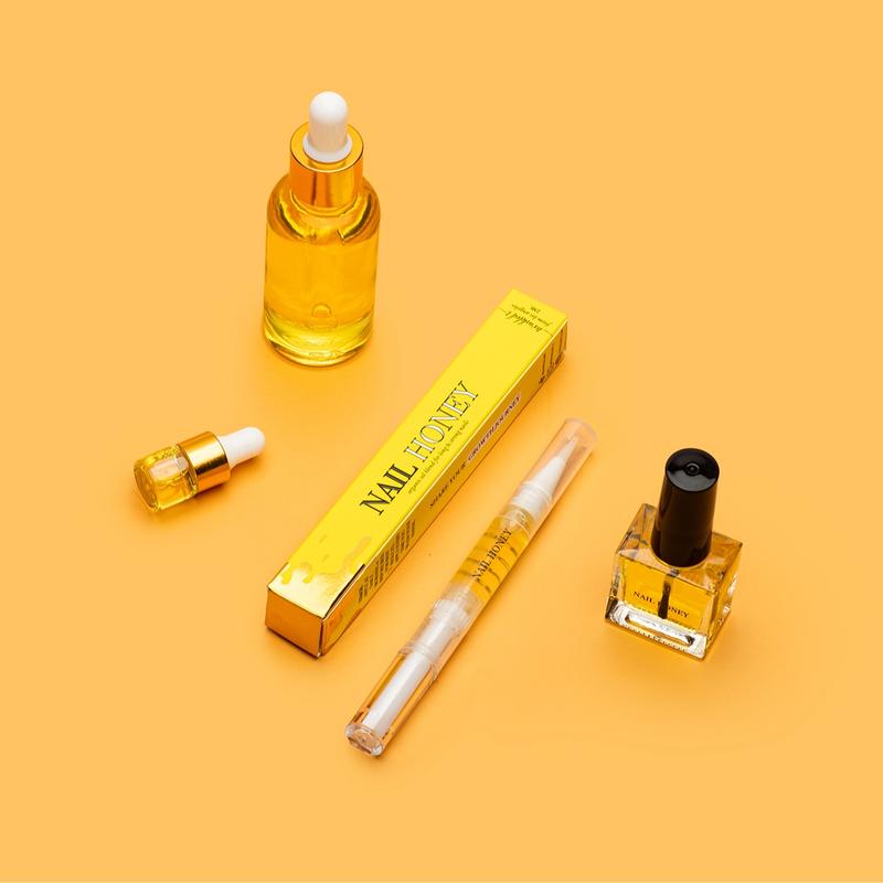 Twinkled T Nail Honey - Organic Nail Growth Oil for Strength & Moisture Nail Care Blend with Golden Jojoba, Argan, Coconut, & Nourishing Oils oil for cuticle