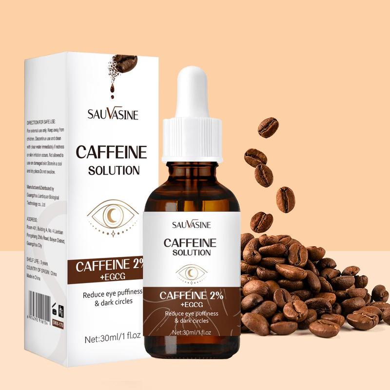 Caffeine Eye Serum & Eye Cream, 2 Counts set Moisturizing and Firming Eye Care Product for Soothing Dry Skin, Eye Care Product for Women & Men