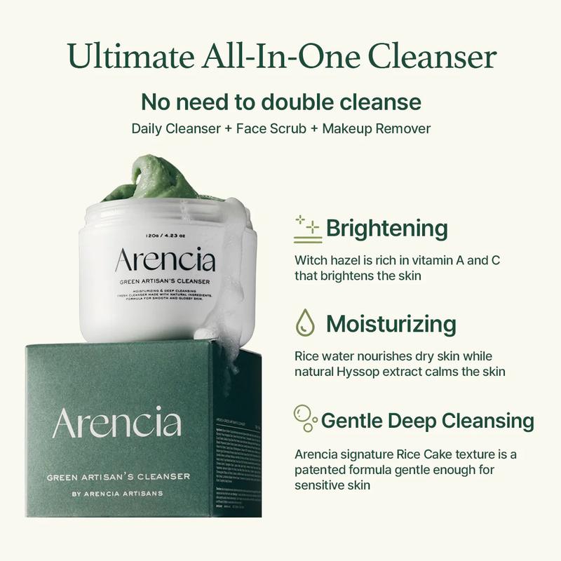 [-25%] Arencia Fresh Green Rice Mochi Cleanser