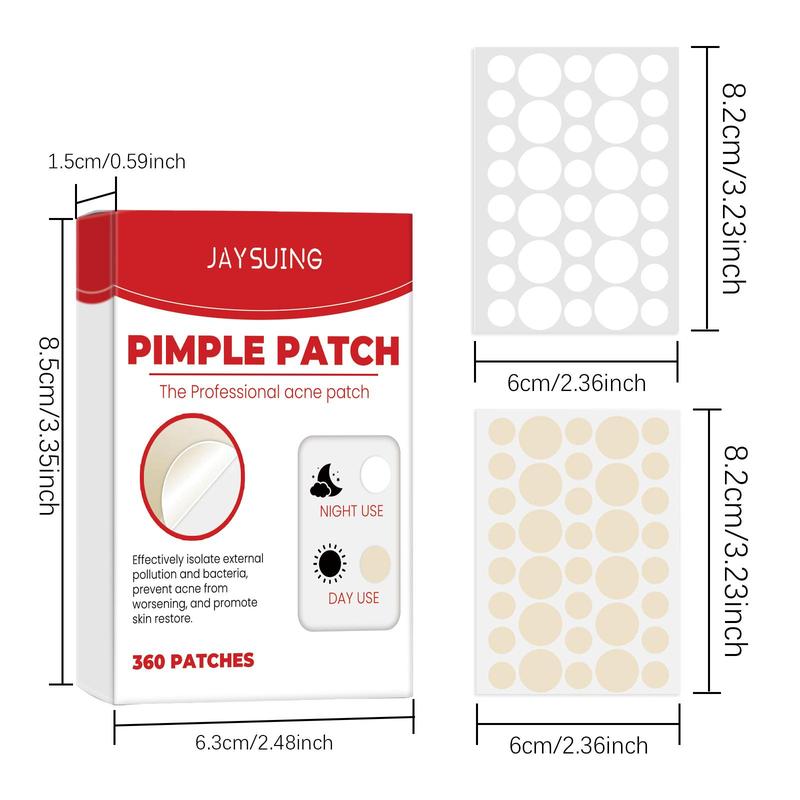 Acne Coverage Patch, 360pcs box Invisible Facial Acne Patches, Oil Control Acne Patches, Facial Skin Care Products for Women & Men