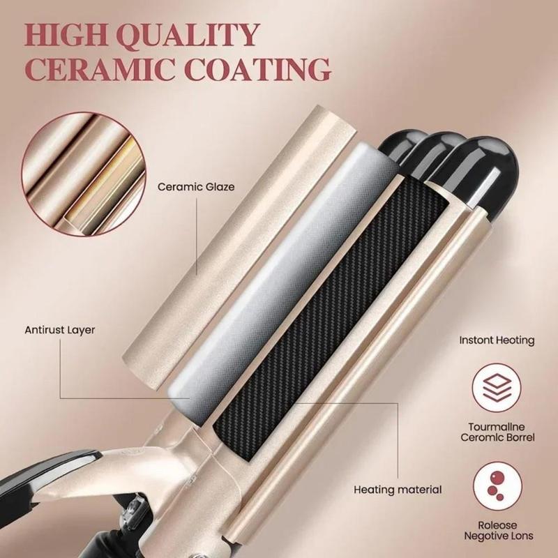 22 25mm Electric Hair Curler, 1 Count Professional Ceramic Hair Curler, Hair Styling Tool for Home & Salon Use, Hair Curling Iron for Women & Girls