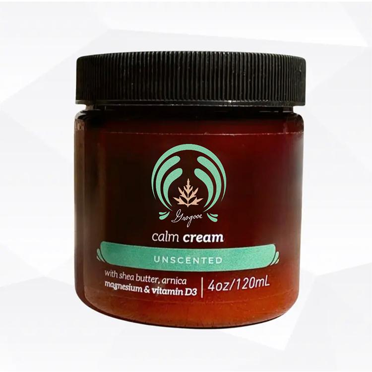 Calm Cream with Magnesium &VitaminD3-Pain Blend Body CareMoisturizer-4oz Lotions Comfort