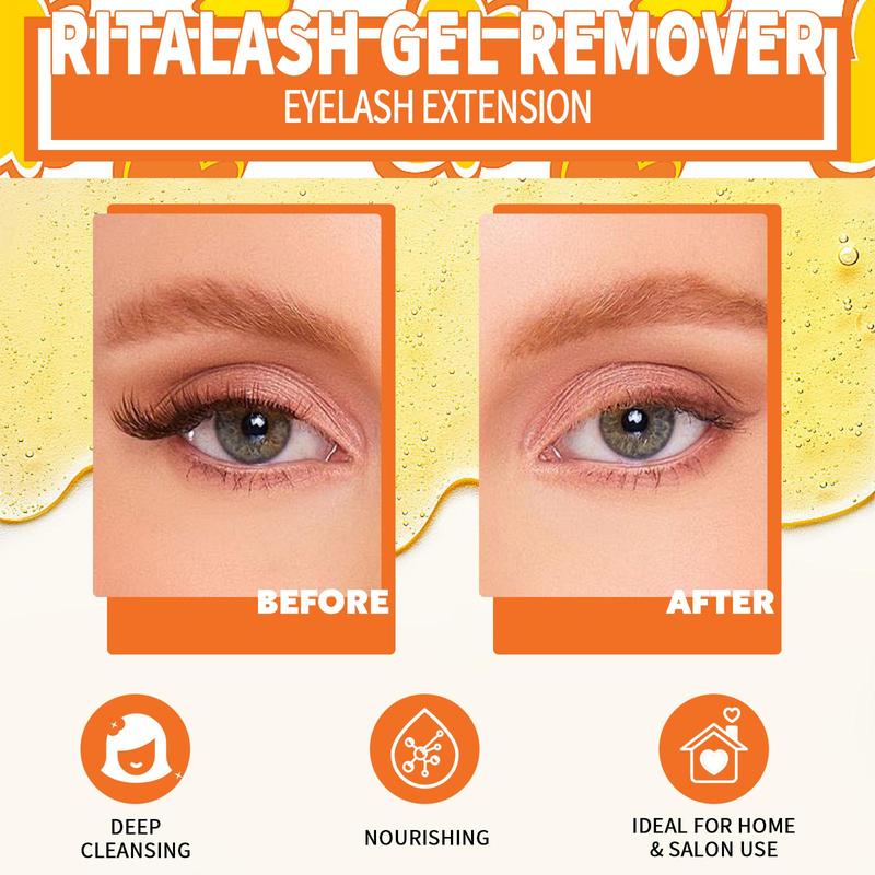 Non-irritating Eyelash Extension Gel Remover, Quickly and Easily Eyelash Glue Remover, Gentle Eyelash Extension Product