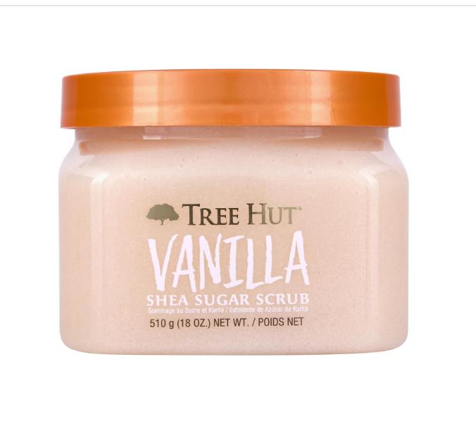 Tree Hut Vanilla Shea Sugar Exfoliating & Hydrating Body Scrub, 18 oz