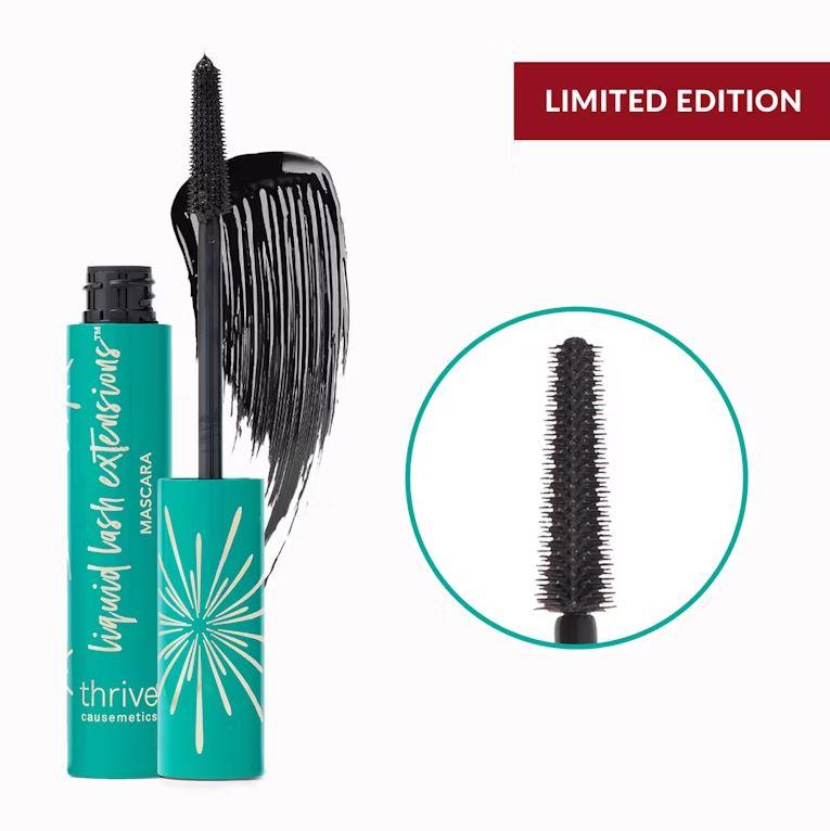 Thrive Causemetics Liquid Lash Extensions Mascara, Litmited Edition - Deep Skin Tone, Hypoallergenic, Liquid & Portable