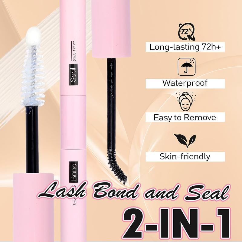 Double-ended Eyelash Glue for Gifts, 1 Count Waterproof False Eyelash Brush, Sticky Eyelash Glue for Eyelash Extensions, Eyelash Glue for Cluster & Separated & Individual Eyelashes