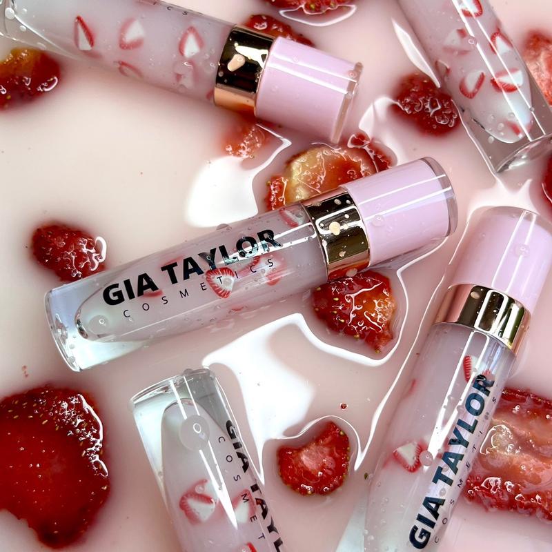 Pinkity Strawberry Coconut Gloss   Non sticky moisturizing gloss vegan and cruelty free