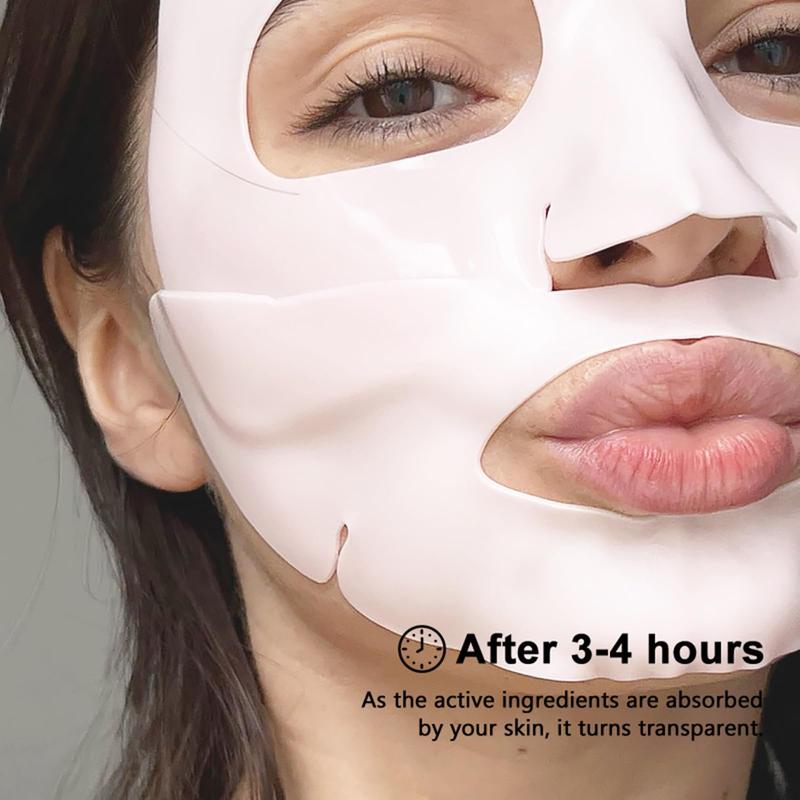 RoseMine-Deep Collagen Overnight Mask 37gx5ea | The real collagen 2,160,000ppb | Facial Hydrogel Masks with low molecular weight collagen for elasticity, firming, and moisturizing