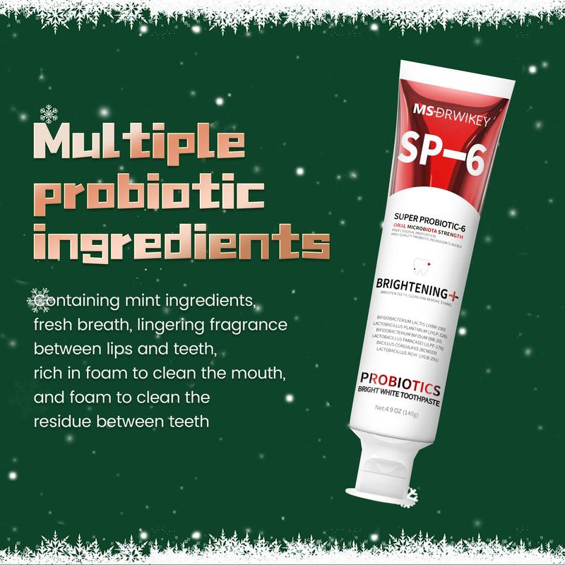 MSDRWIKEY SP-6 Toothpaste | Professional Oral Care, Fresh Breath, Perfect Christmas Stocking Stuffer