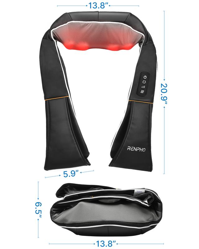 RENPHO Shiatsu Neck and Shoulder Back Massager with Heat