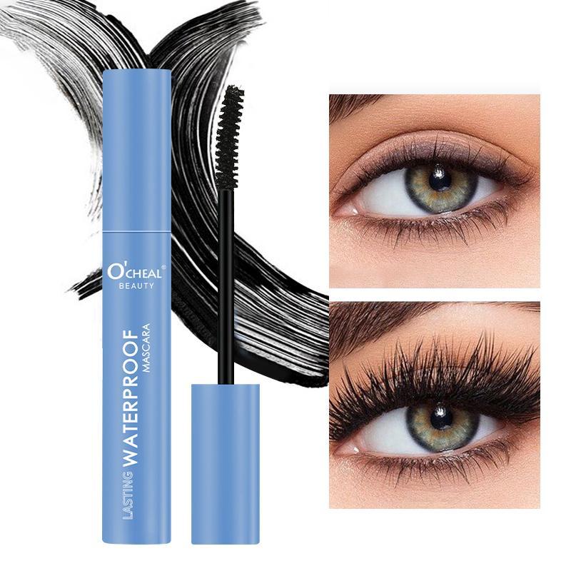 Waterproof Long Lasting Mascara, 2 Counts Natural Curl Eyelashes Mascara, Eyelashes Lengthening Volumizing Defining, Professional Eye Makeup Products