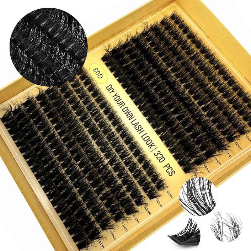 Mixed Length Individual False Eyelashes, 1 Box Natural Look Eyelash Extensions, Self Grafting Curl Eyelashes, Eye Makeup Enhancement False Eyelashes, Lash Clusters Kit