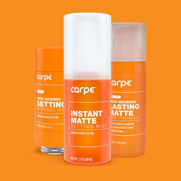 Carpe All-Day Matte Routine for flawless, shine-free skin