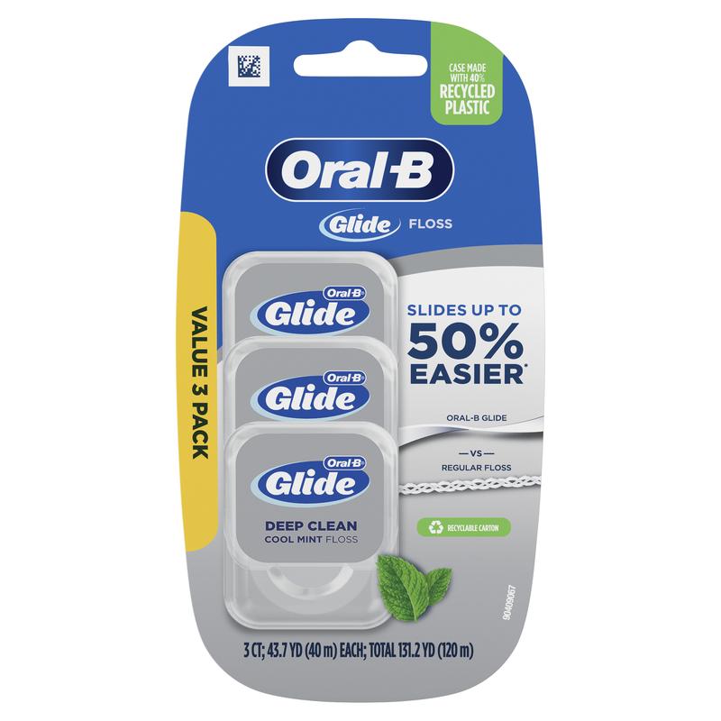 Oral-B Glide Pro Health Dental Floss, Cool Mint, 40 m, 3 Pack