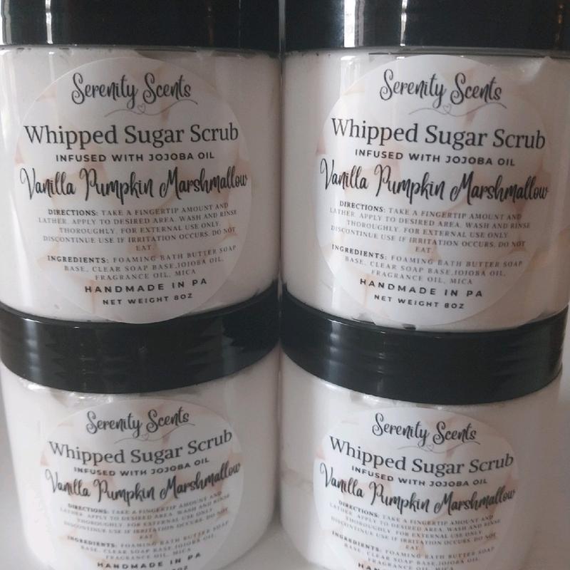 Whipped Sugar Scrub Soap Infused with Jojoba Oil