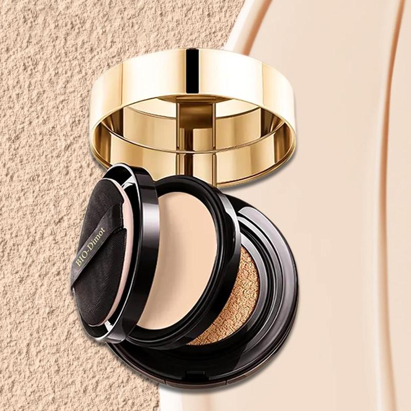 2 in 1 Cushion Foundation & Pressed Powder, Long Lasting Matte Concealer Cushion Foundation, Full Coverage Pressed Powder, Cosmetic for Women & Girls