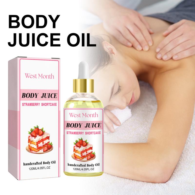 Body Oil Strawberry Shortcake, Strawberry Shortcake Body Oil,Strawberry Flavor Body Oil for Moisturizing Skin 120ml Body Care Comfort