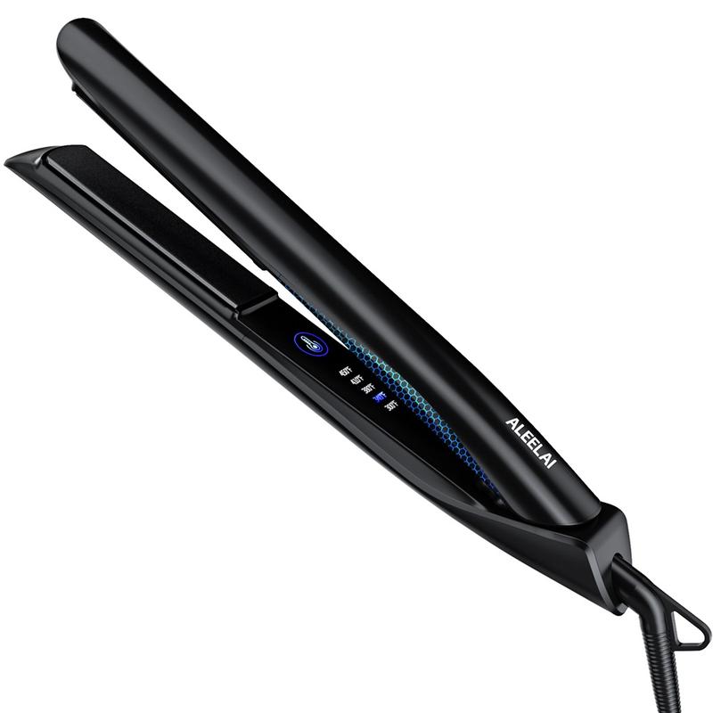 Digital Hair Straightener Comfort, 30S Heat Up, Auto Shut-off, 3D Foating Plates, flexible swivel, Straightener and Curler, Silicone Protector, Gift straightener  clip good 2 in 1