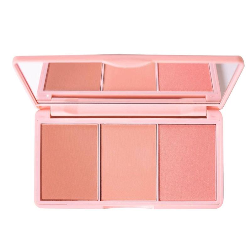 KimChi Chic Cheeky 3SOME Blush Trio Palette, Vegan and Cruelty Free Makeup Powder Compact - Flash Sale