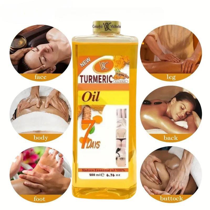 Turmeric three piece set, turmeric massage oil, turmeric facial cleansing mousse, turmeric soap facial cleansing skincare products, facial cleansing cleanser, body cleansing soap, body massage oil, suitable for both men and women