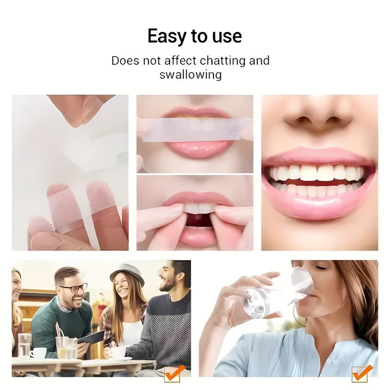 Cheerup effective whitening tooth strips 14pcs effectively reduce sensitivity strengthen teeth and help remove smoke coffee soda wine stains (7 treatments) Oral Halloween