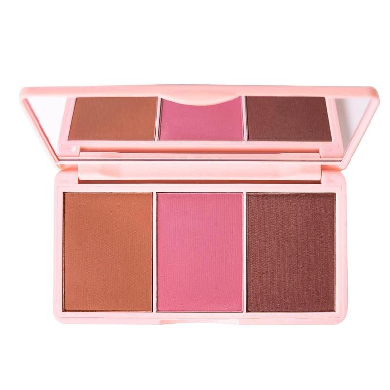 KimChi Chic Cheeky 3SOME Blush Trio Palette, Vegan and Cruelty Free Makeup Powder Compact - Flash Sale