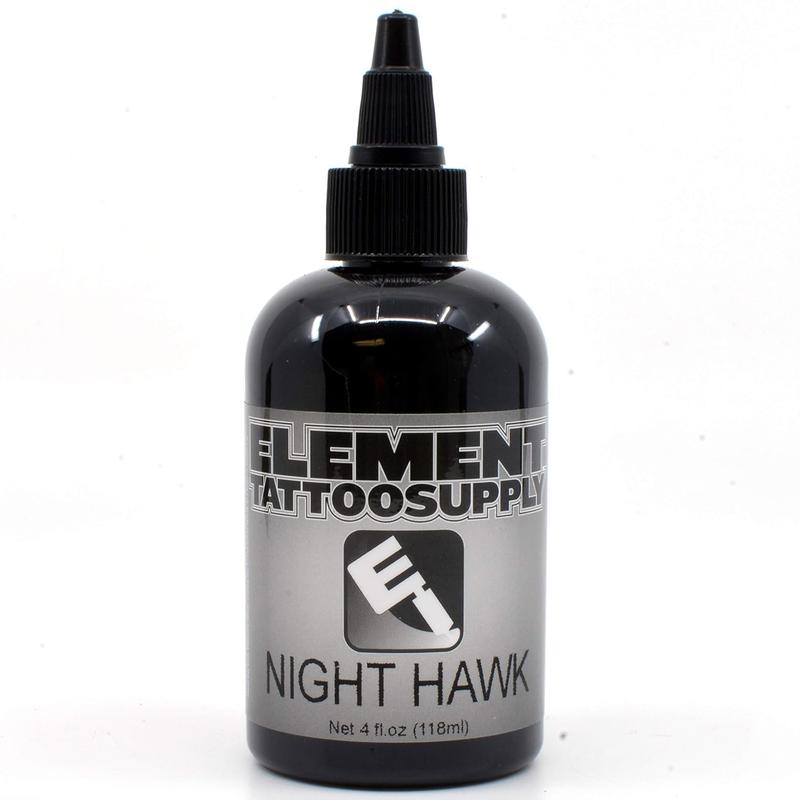 Premium Black Tattoo Ink - Professional Tattoo Ink & Supplies for Outlining, Shading, & Blending - Tribal Tattoo Ink - Permanent Nighthawk Black Ink Tattoo 1oz