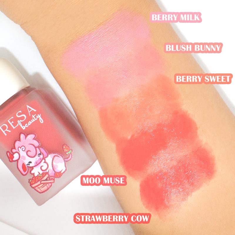 Fresh Berry Liquid Dewy Lightweight Blush Hydrating Makeup Luxury Cosmetic Moisture Moisturizer