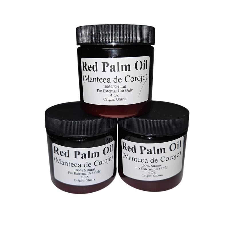 Red Palm Oil (Manteca de Corojo) – 4oz | All Natural Palm Oil for Ritual Use