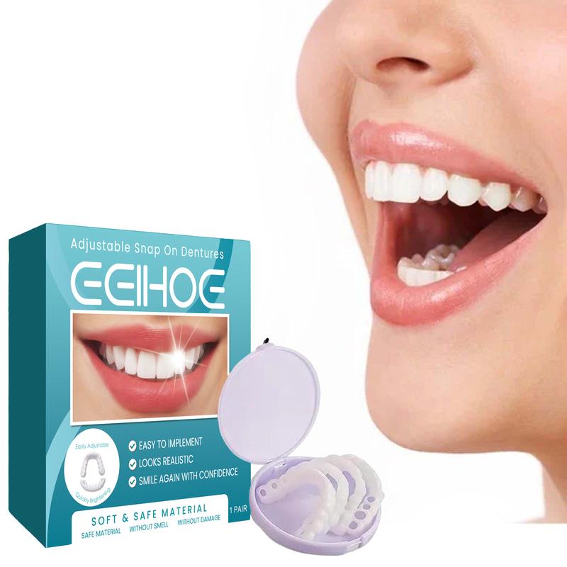 EELHOE Adjustable Buckle Denture Temporary Fillings Interdental Fillings Orthodontic Denture Kits Oral Adjustable Snap-On