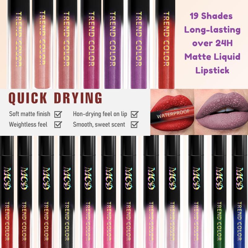 Long Lasting Lip Gloss, 1 Count Waterproof Lip Glaze, Velvet Lip Gloss, Suitable for All Occasions Lip Makeup, Girls and Women Makeup Accessories