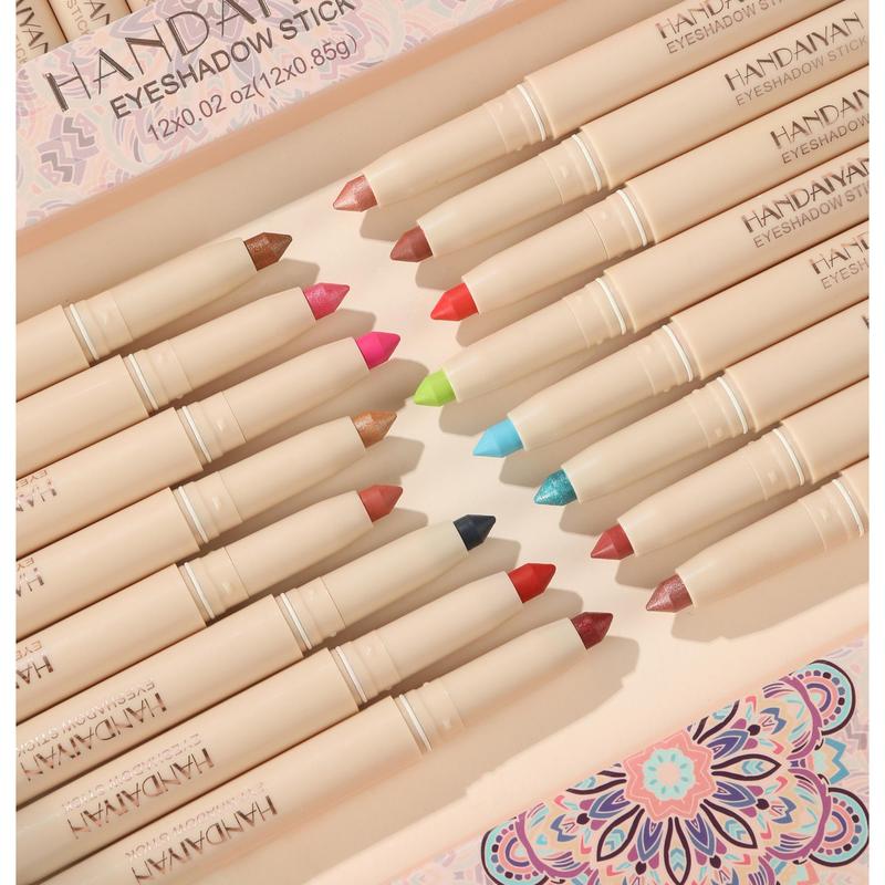 12pcs Long Lasting Eyeshadow Pen Set, Waterproof Eye Shadow Pen, Eye Makeup Tool for Women