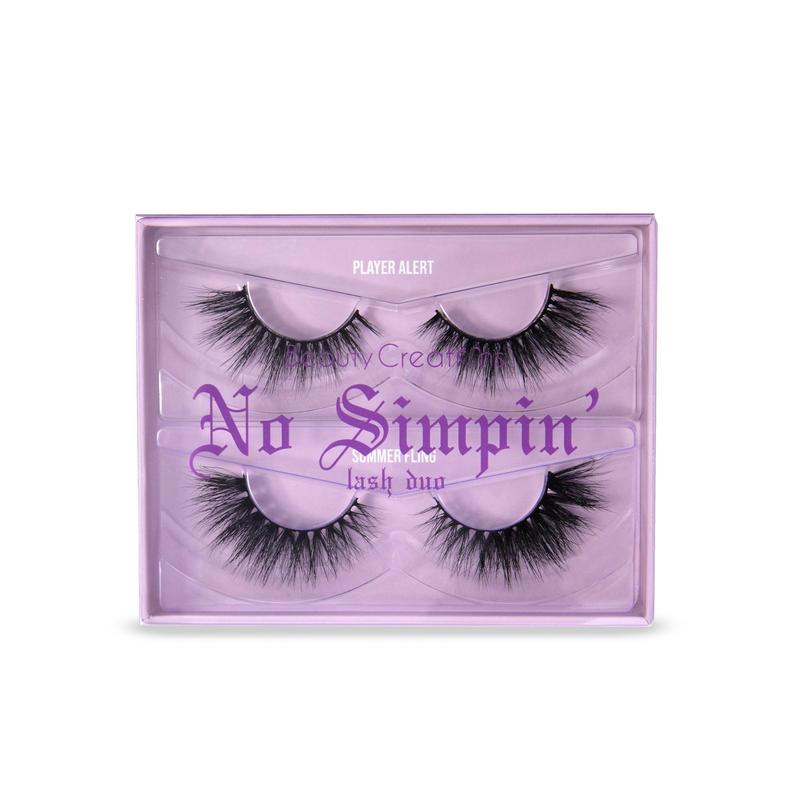 Beauty Creations No Simpin' Lash Duo Eyelashes Faux Makeup Cosmetic Lash Extensions