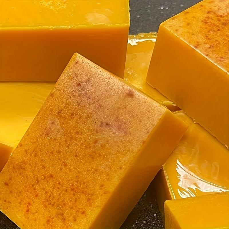 Turmeric Oil Soap Set, 3 Counts Turmeric Soap Bar with 1 Count Turmeric Essential Oil, Deep Cleansing & Moisturizing Body Care Kit for Women & Men