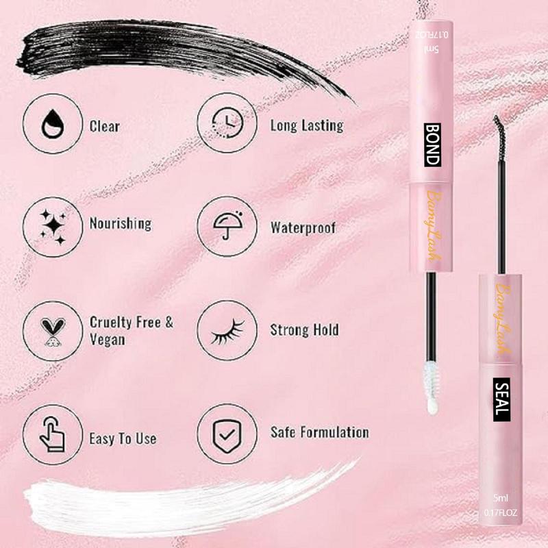 Double-ended Eyelash Glue, 1 Count Long Lasting Eyelash Bond & Seal, Eyelash Extension Glue, Professional Makeup Accessories for Women, Christmas Gift