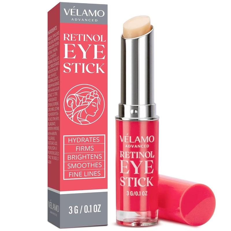 Velamo Advanced Retinol Eye Stick, Retinol Eye Cream, Brightening Eye Balm for Fine Lines & Dark Circles, Visible Results in 3-4 Weeks