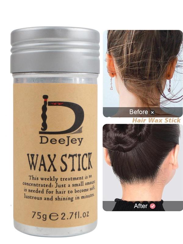 Portable Hair Wax Stick, Non-greasy Styling Hair Pomade Stick, Hair Styling Product for Women & Men, Suitable for All Hair Types