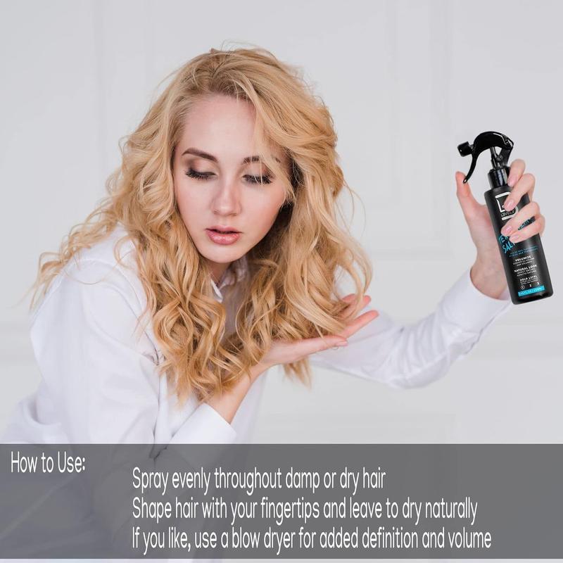 L3 Level 3 Sea Salt Texturizing Spray - Creates Beachy Waves and Texture - Casual Hair Finish Gel Haircare