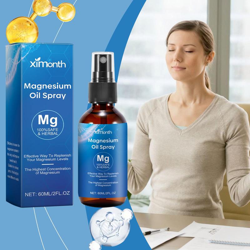 Magnesium Oil Spray, 2 Boxes Moisturizing Body Magnesium Oil Spray, Hydrating Body Care Product for Women & Men, Christmas Gift