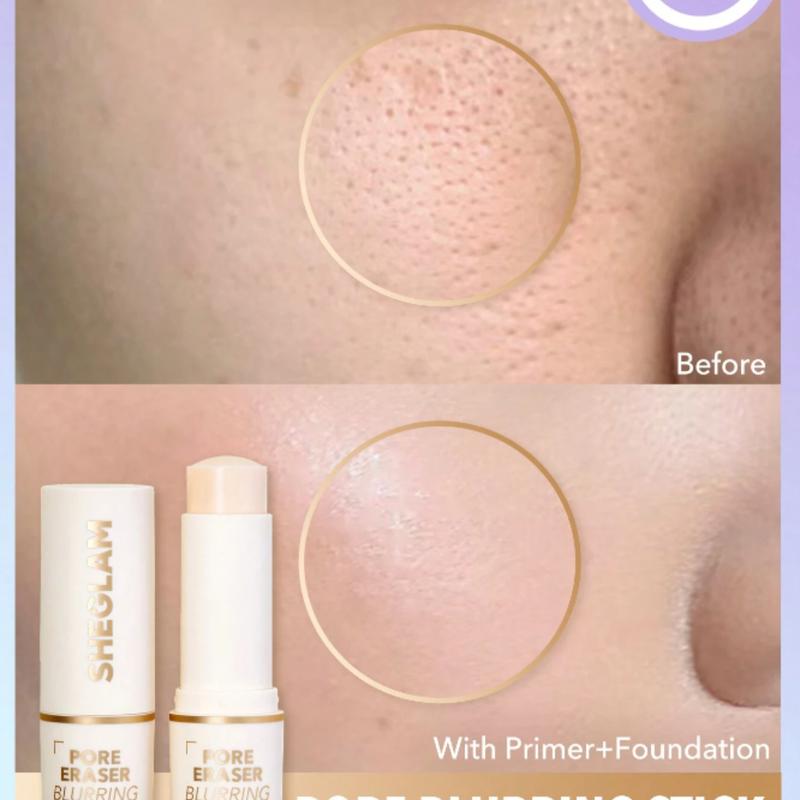 SHEGLAM Pore Eraser Blurring Stick for Oil Control and Pore Minimizing - Facial Makeup Primer Stick - Cosmetic